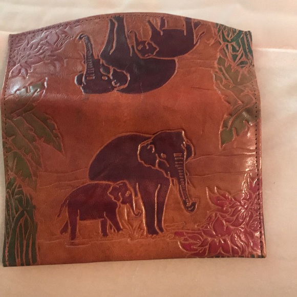 Hand crafted leather wallet/ purse VINTAGE - Picture 3 of 7